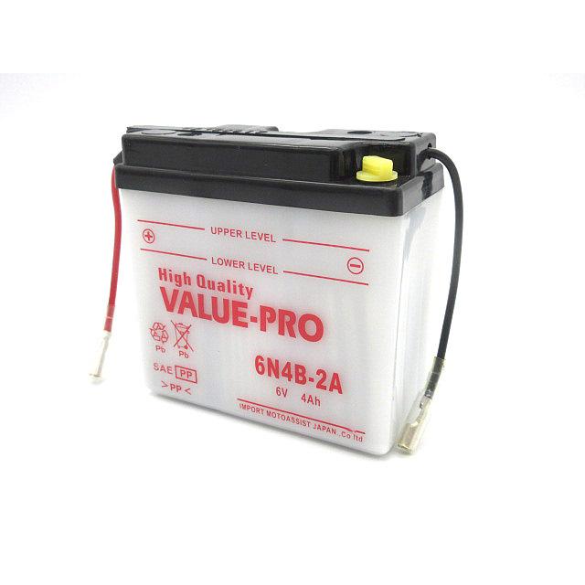 新品 開放型6Vバッテリー 6N4B-2A 互換 6N4B-2A-3 / GN400E GN50E