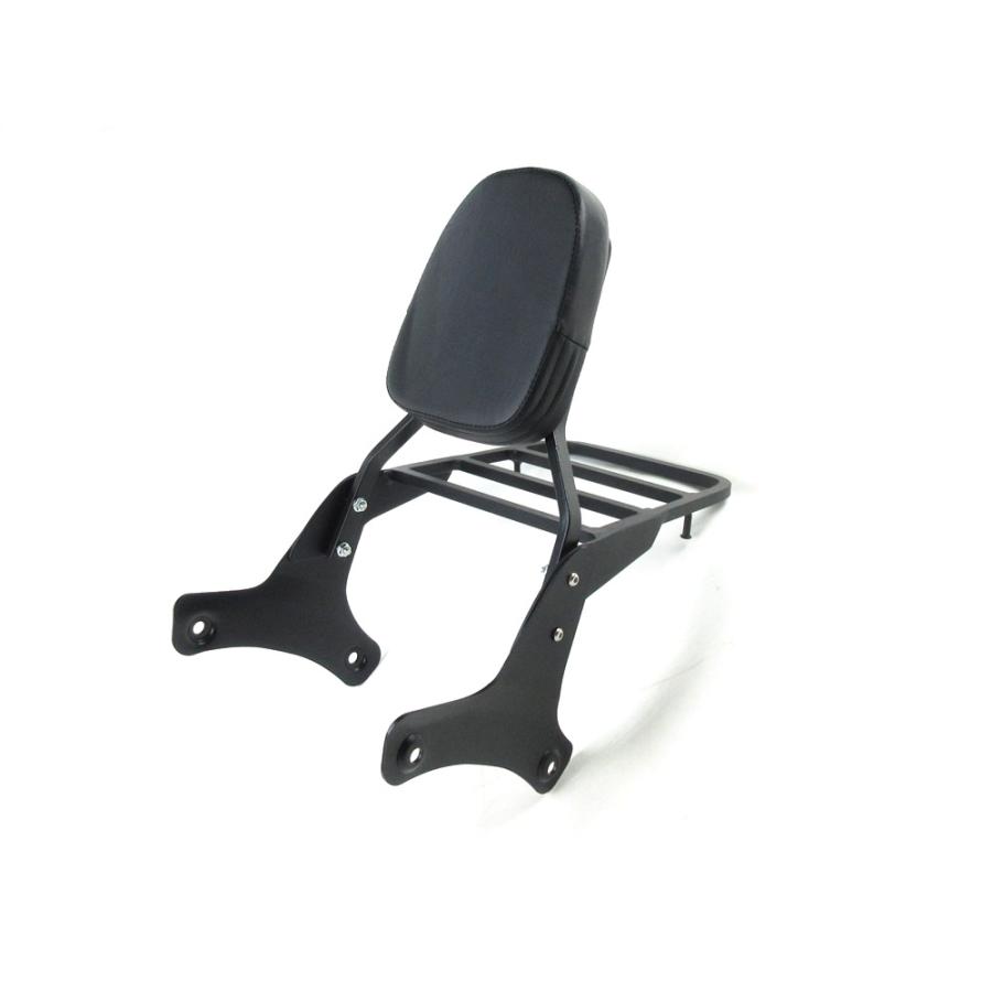 キャリア付き バックレスト 半艶ブラック ◇ 新品 シーシーバー HONDA 