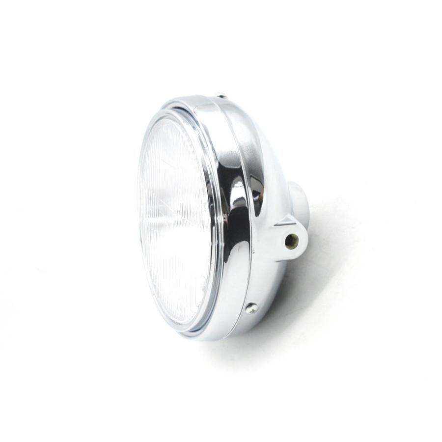 純正タイプ 180mm 丸目 ヘッドライト Assy メッキケース レンズカット