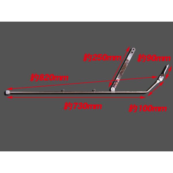 旗棒 73cm フラッグ ポール HONDA YAMAHA SUZUKI KAWASAKI 他 : WAVE