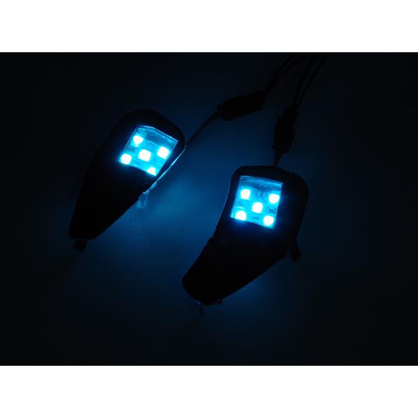 アルファード ヴェルファイア 20系 LEDウェルカムランプ 発光 青色