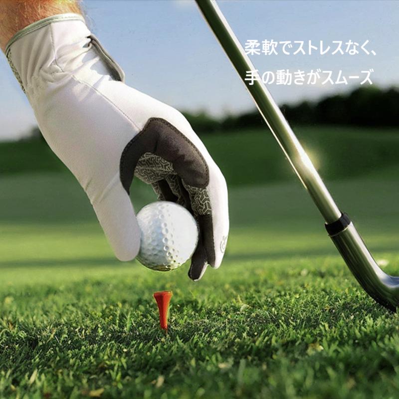 ゴルフグローブ 両手 夏 メンズ レディース 右手 左手 スマホ対応