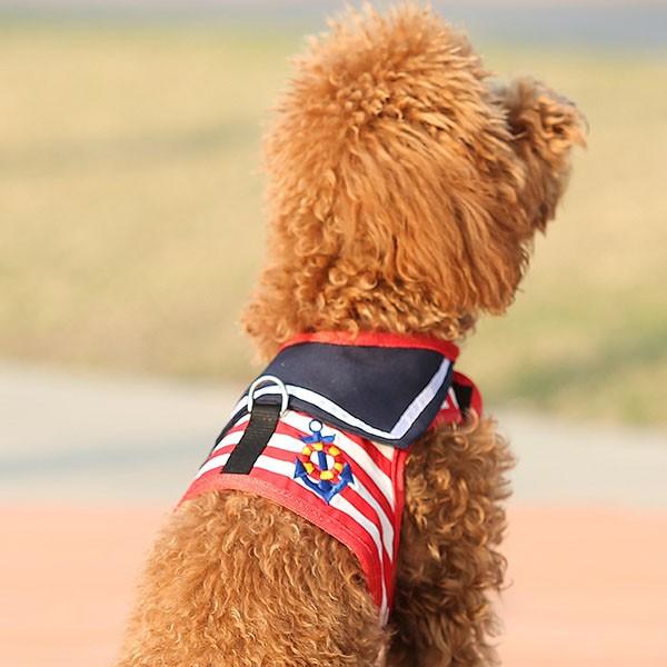 犬 ハーネス リード セット セーラー ベスト ハーネスベルト 首輪 散歩グッズ マリンハーネス 春 かわいい 誕生日 ギフト 送料無料 |  | 12