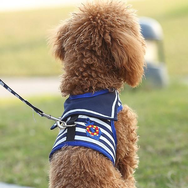 犬 ハーネス リード セット セーラー ベスト ハーネスベルト 首輪 散歩グッズ マリンハーネス 春 かわいい 誕生日 ギフト 送料無料 |  | 14