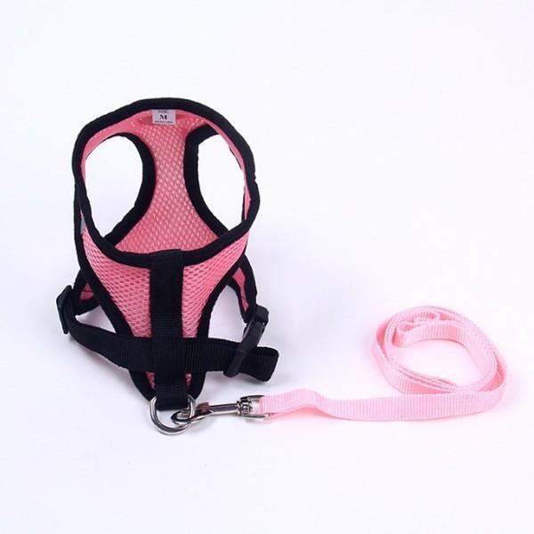 犬 ハーネス リード セット メッシュ ベスト ソフト ハーネスベルト 首輪 散歩グッズ メッシュハーネス バックル 春 かわいい 誕 |  | 15