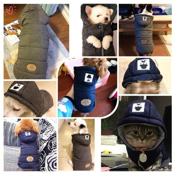 犬服 ダウン 風 ジャケット ヒゲおじさん 犬 服 安い 帽子 暖かい 裏起毛 冬服 真冬 寒さ対策 防寒 散歩 あったか 柔らかい 可愛 |  | 18