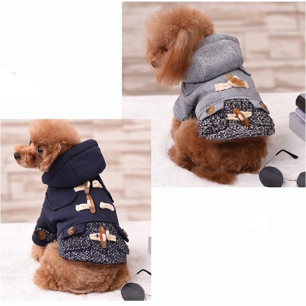 犬服 ダッフルコート ピーコート 寒さ対策 フード 冬服 犬 服 安い 防寒 コート チワワ トイプー ドッグウェア ドッグ ウェア か |  | 19