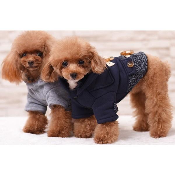 犬服 ダッフルコート ピーコート 寒さ対策 フード 冬服 犬 服 安い 防寒 コート チワワ トイプー ドッグウェア ドッグ ウェア か |  | 04