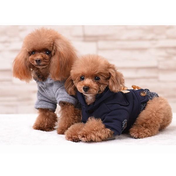 犬服 ダッフルコート ピーコート 寒さ対策 フード 冬服 犬 服 安い 防寒 コート チワワ トイプー ドッグウェア ドッグ ウェア か |  | 05
