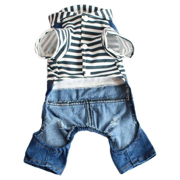 犬服 デニム パンツ 犬 服 安い つなぎ カバーオール サロペット ダメージ ジーンズ チワワ トイプー ドッグウェア ドッ  送料無料 |  | 16