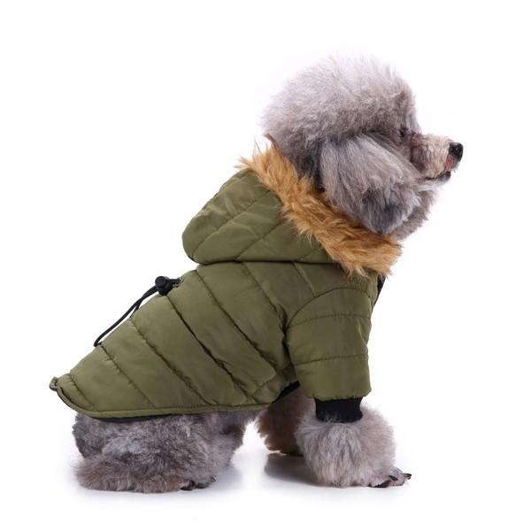 犬服 ファー ダウン 風 ジャケット 犬 服 安い 冬服 寒さ対策 防寒 コート チワワ トイプー ドッグウェア ドッグ ウェア かわい |  | 04