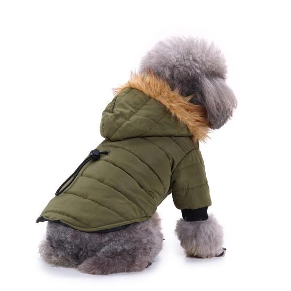 犬服 ファー ダウン 風 ジャケット 犬 服 安い 冬服 寒さ対策 防寒 コート チワワ トイプー ドッグウェア ドッグ ウェア かわい |  | 06