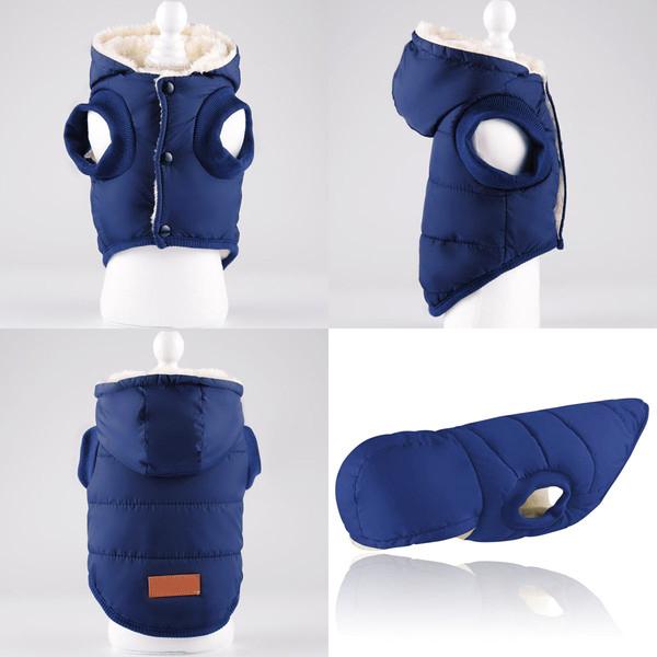 犬服 ダウン 風 ジャケット 暖かい 裏起毛 冬服 犬 服 安い 寒さ対策 防寒 散歩 軽い あったか 柔らかい かわいい ドッグウェア |  | 15