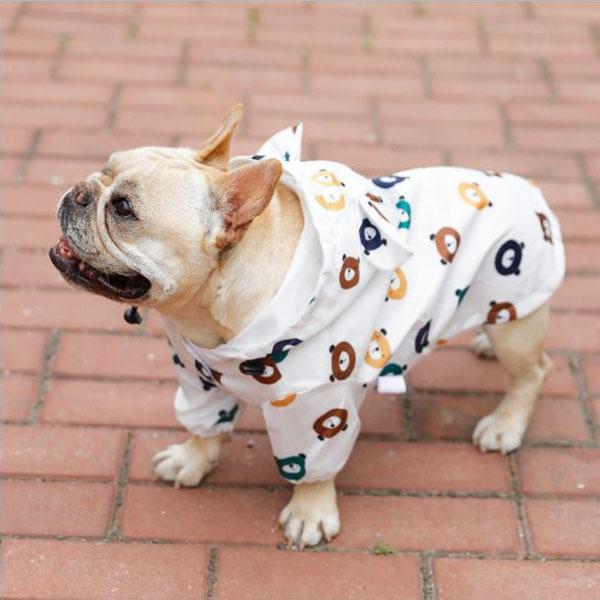 犬カッパ ポンチョ レインコート クマ柄 犬 カッパ 雨 防寒 散歩 グッズ おすすめ かわいい 誕生日 ギフト プレゼント 男の子 女 |  | 11