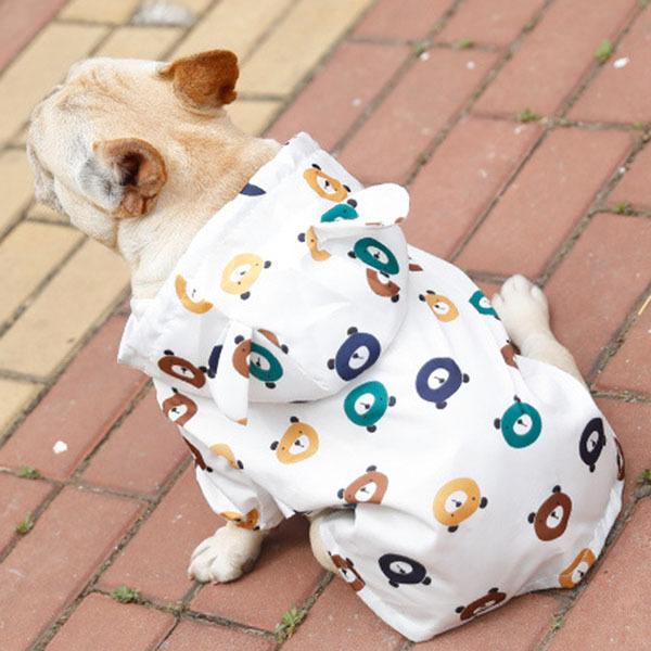 犬カッパ ポンチョ レインコート クマ柄 犬 カッパ 雨 防寒 散歩 グッズ おすすめ かわいい 誕生日 ギフト プレゼント 男の子 女 |  | 02