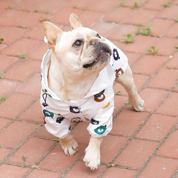 犬カッパ ポンチョ レインコート クマ柄 犬 カッパ 雨 防寒 散歩 グッズ おすすめ かわいい 誕生日 ギフト プレゼント 男の子 女 |  | 04