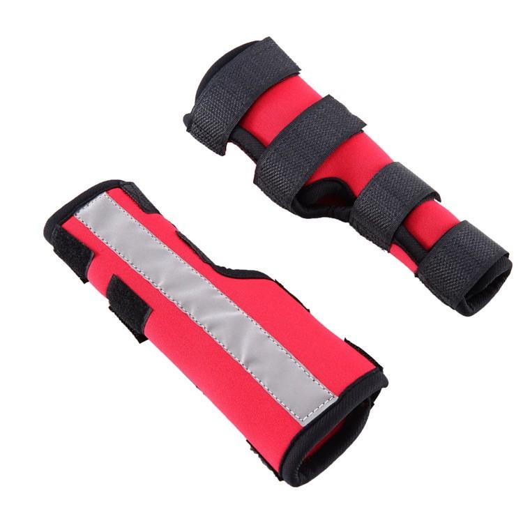 犬 関節 サポーター 膝 踵 両足 セット 反射板 プロテクター 脚 サポート 捻挫 関節炎 予防 傷口 手根 足根 保護 二次感染 術後 |  | 02