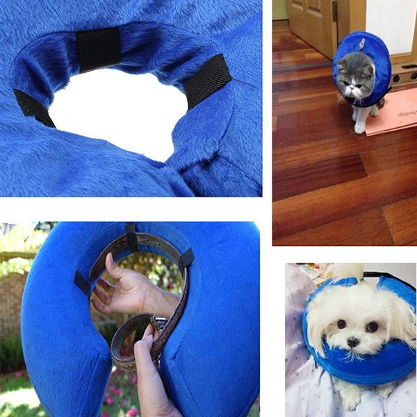 犬 エリザベスカラー 犬用 空気 カラー 浮き輪 膨らませる ソフト 猫 ムーン エリザベス 怪我 術後 傷口 舐め 防止 保護  送料無料 |  | 12