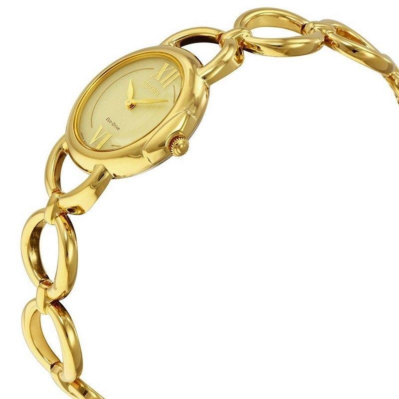 《新品未使用》Citizen Women's 'Eco-Drive Jolie' Quartz and Stainless-Steel Dress Watch, Color:Gold-Toned EX1452-53P【並行輸入品】｜wawawa333｜02