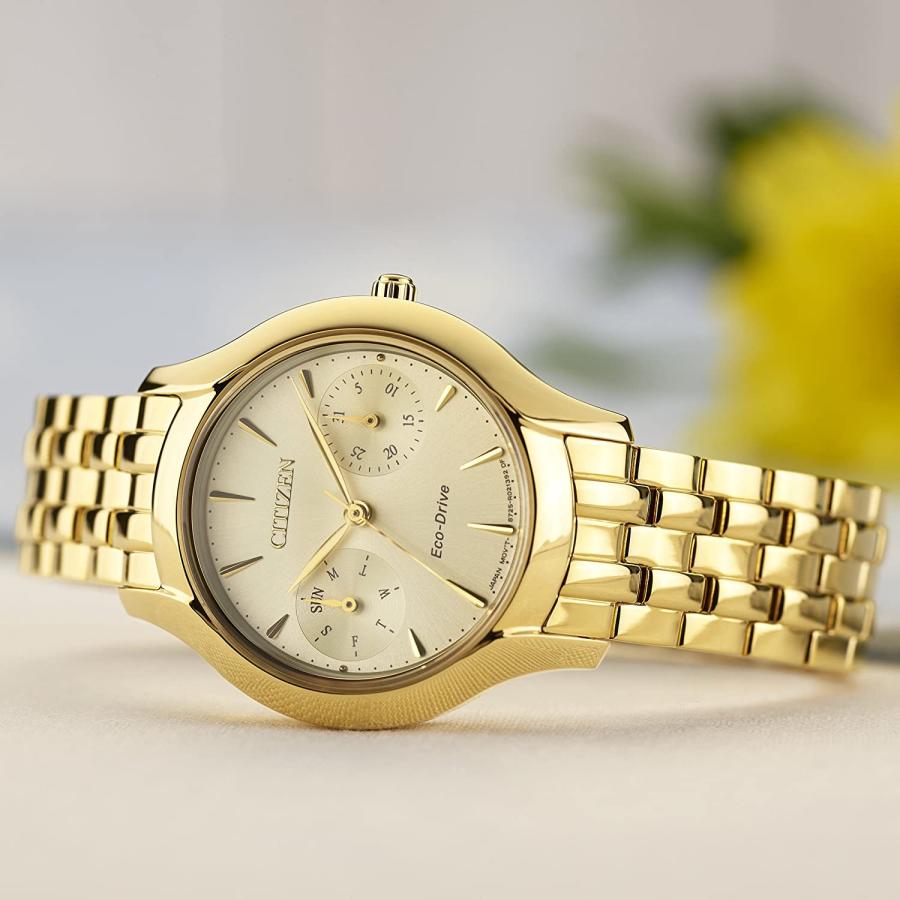 《新品未使用》Citizen Women's 'Silhouette' エコドライブ Quartz Stainless Steel Casual Watch, Color:Gold-Toned  FD4012-51P【並行輸入品】｜wawawa333｜12