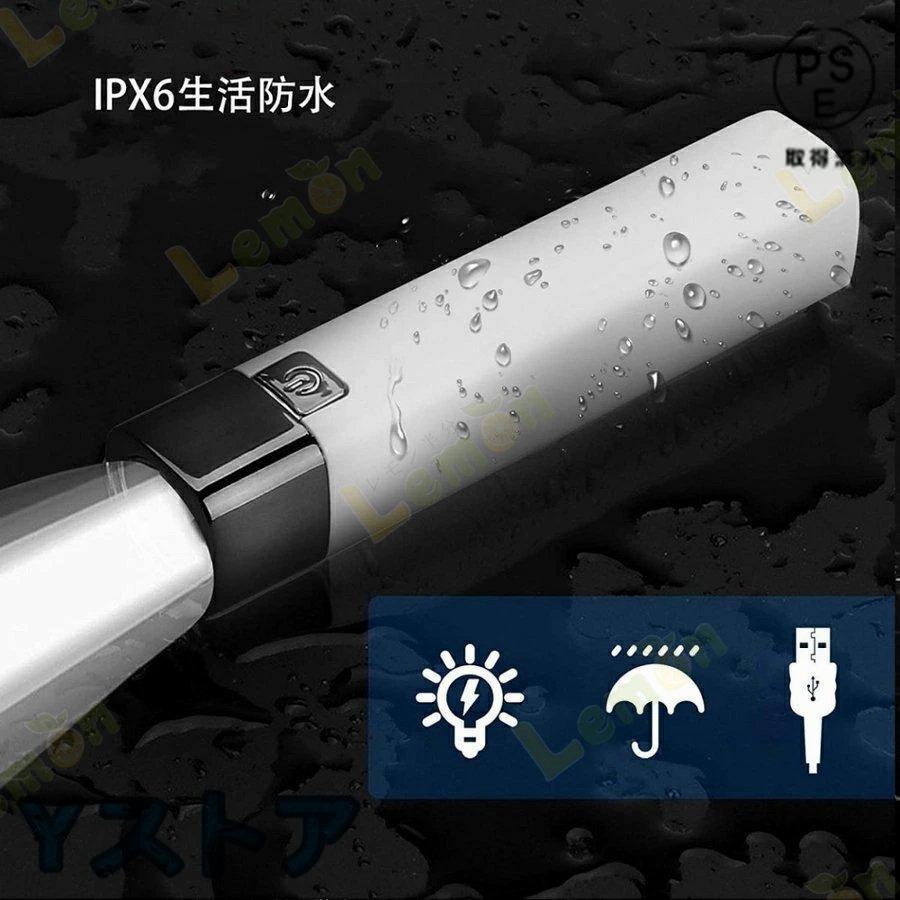 led懐中電灯 小型 強力 超高輝度 ledライト USB充電式 18650リチウム ハンディライト ミニSOS点滅 防水 防災 地震 停電対策 携帯に充電が可能｜way-store｜03