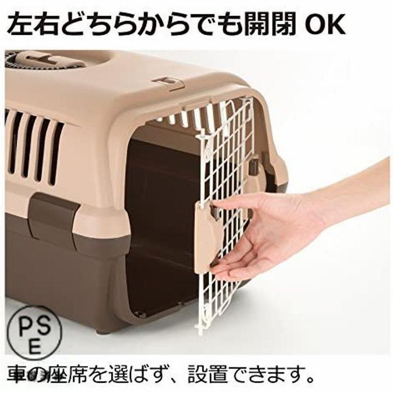 リッチェル キャンピングキャリーダブルドア 超小型犬・猫用 ダークブラウン Sサイズ｜way-store｜04