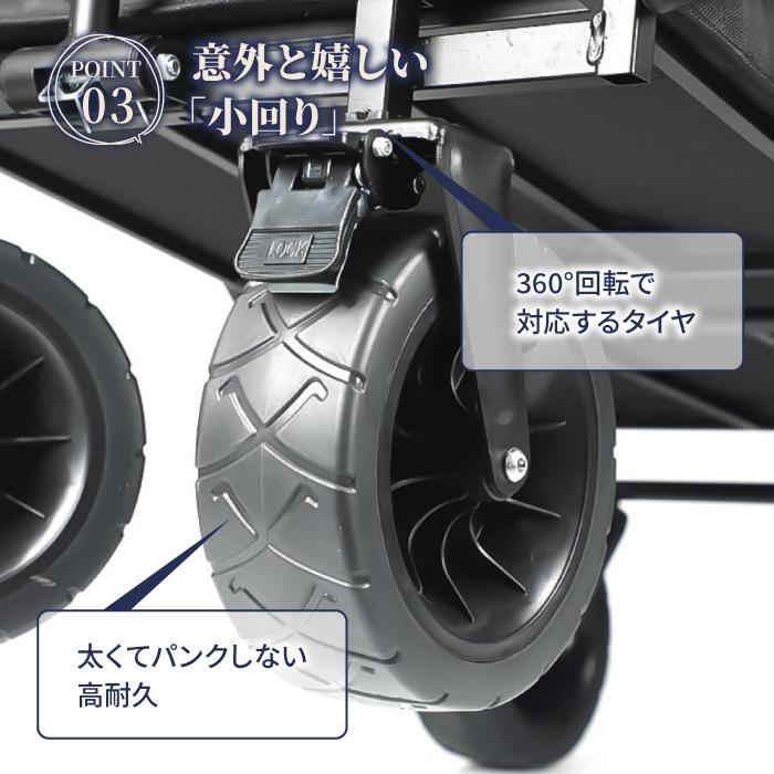 【新品】キャリーワゴン　折りたたみ　キャンプワゴン　テーブル付き　アウトドア 全店5%OFFクーポン利用！】【レビュー特典付き】キャリーワゴン