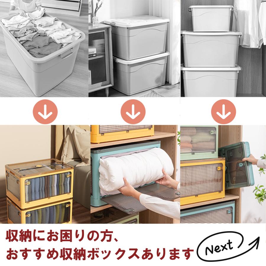 収納ボックス フタ付き 奥行30cm 収納ケース 幅30 折りたたみ 大型 前