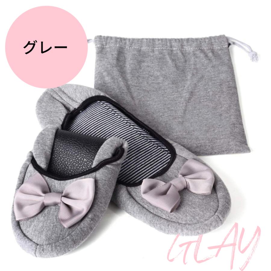 携帯スリッパ おしゃれ 室内 安い 学校 レディース 折りたたみ リボン 収納 ポーチ付き 旅行 ルームシューズ K Wtsl0001 Wayetto 通販 Yahoo ショッピング