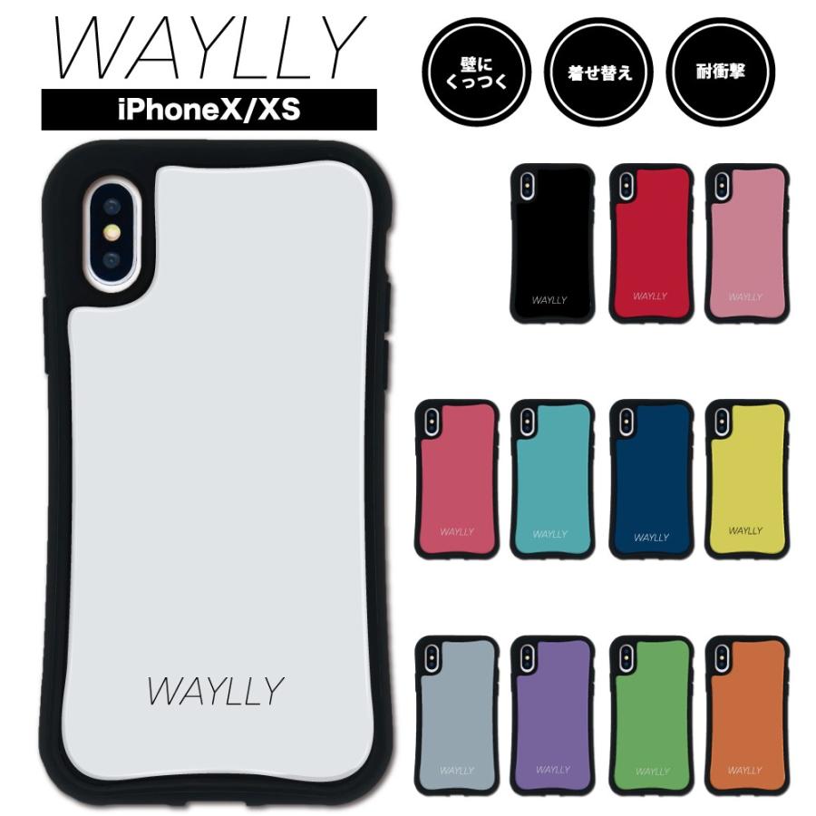 Iphone Xs X ケース スマホケース スモールロゴ 耐衝撃 シンプル おしゃれ くっつく ウェイリー Waylly Mk Mksl3 ウェイリー Waylly 通販 Yahoo ショッピング