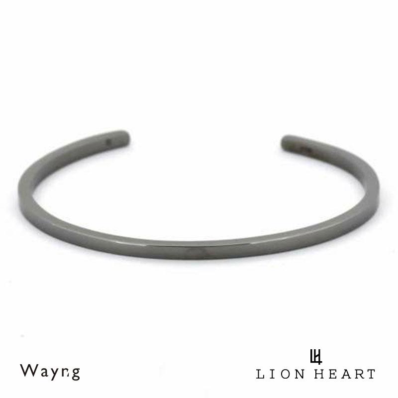 ランキングや新製品 ライオンハート Lion Heart ライトスクエアバングル シルバー925 ブラック メンズ ブランド
