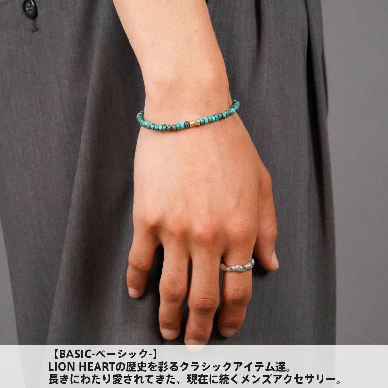 LION HEART ライオンハート ボタンカット ターコイズ ブレスレット 
