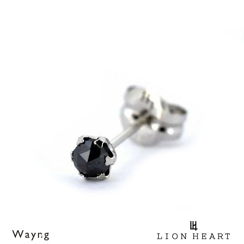LION HEART ライオンハート ブラックダイヤモンド ピアス S LION HEART ライオンハート ブラックダイヤモンド ピアス S