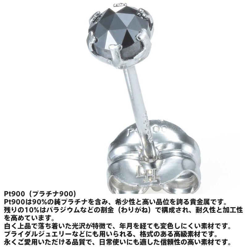 LION HEART（ライオンハート） ブラックダイヤモンド ピアス Sサイズ