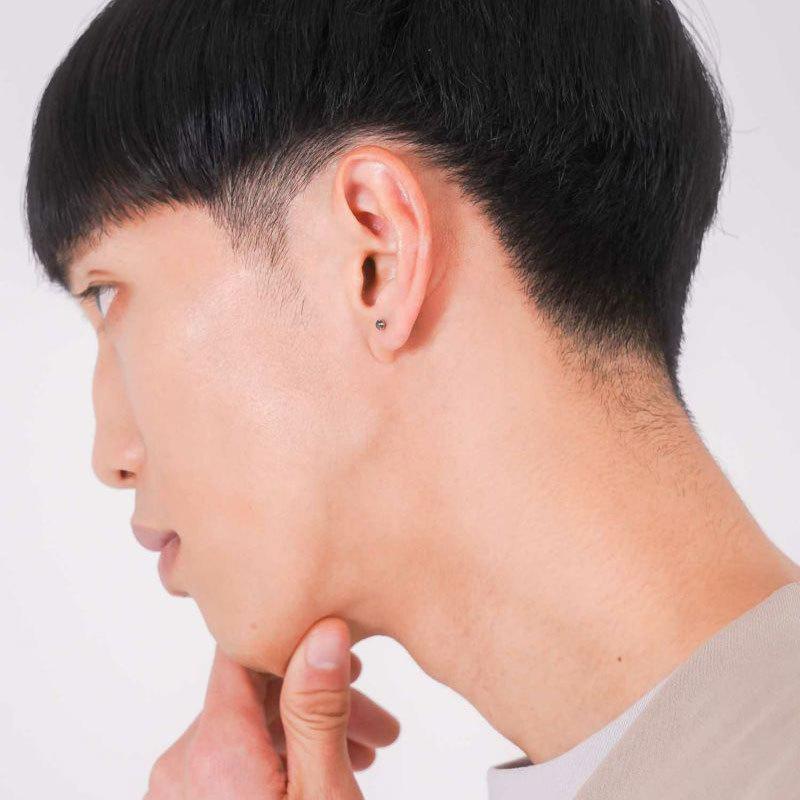 ライオンハート ピアス ペア PT900 ブラックダイヤモンド ライオンハート ブラックダイヤモンド ピアス Lサイズ 0.5ct