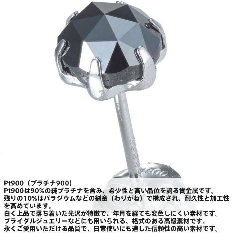 LION HEART（ライオンハート） ブラックダイヤモンド ピアス Lサイズ