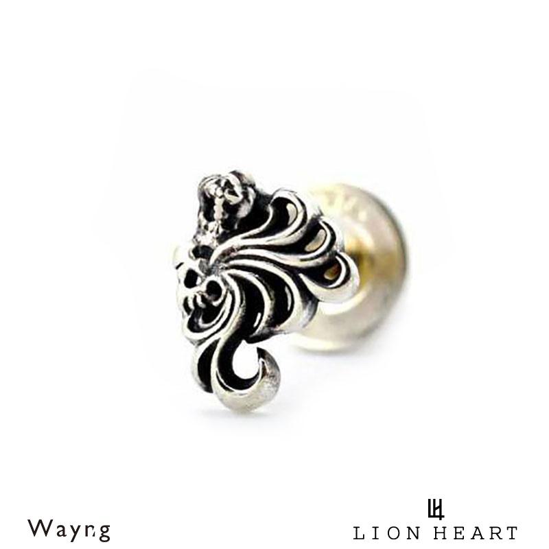 LION HEART シルバー925 ピアス(片耳用) LION HEART ライオンハート for Gift “THE EDGE” カッティング