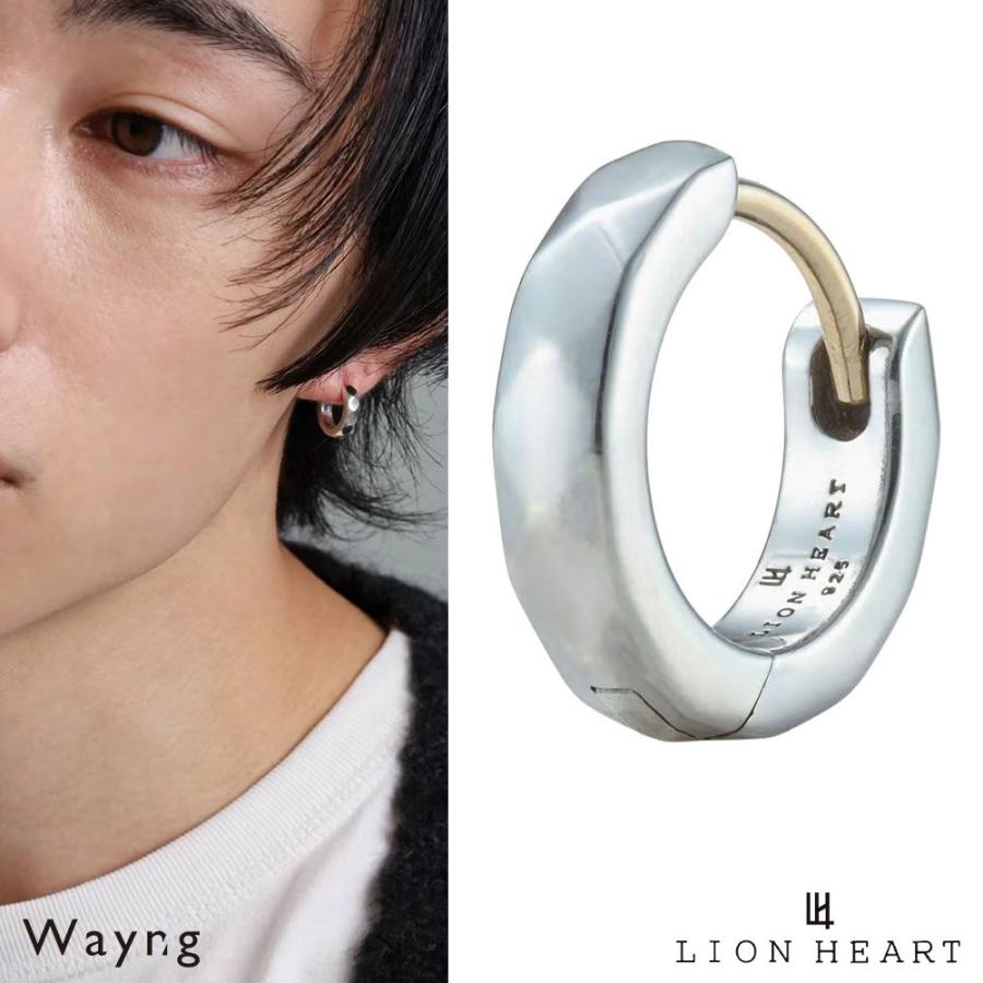 LION HEART（ライオンハート） カッティング フープピアス シルバー925