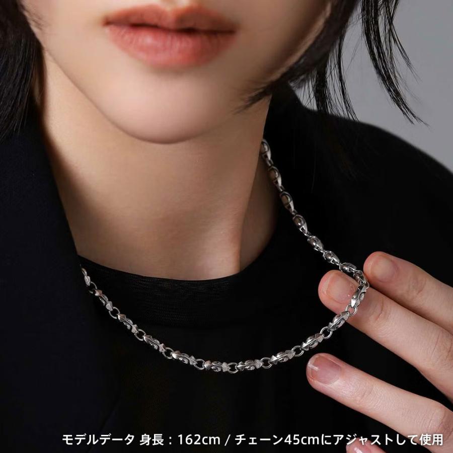 ライオンハート ハウル ラージファングドデザイン チェーンネックレス シルバー925 メンズ ブランドの画像