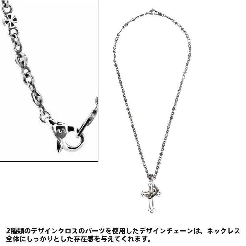 LION HEART（ライオンハート） ハウリング クロス ネックレス M SIZE