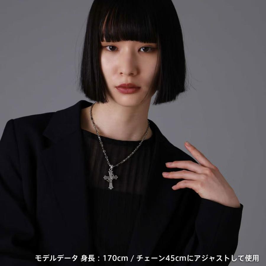 ライオンハート ハウル ハウリング クロス ネックレス M SIZE シルバー925 十字架 王冠 メンズ ブランドの画像