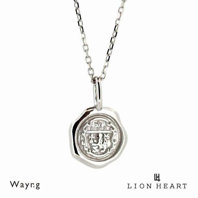 安い購入 ライオンハート Lion Heart スタンプ プチネックレス K10ゴールド ホワイトゴールド メンズ ブランド 100 本物保証 Www Kitchenlove Com Mx