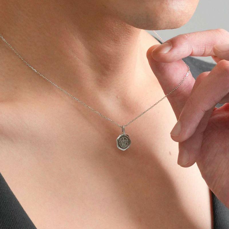 【即発】LIONHEART ネックレス メンズ スタンプ ネックレス K10 LION HEART ライオンハート スタンプ プチネックレス K10