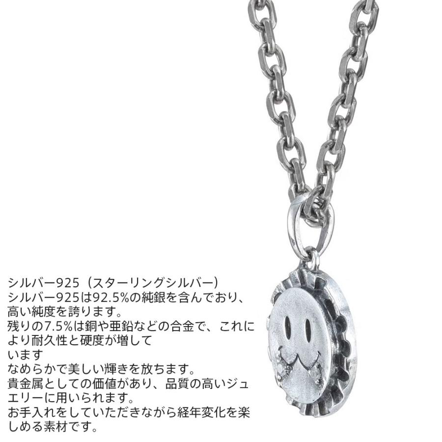ライオンハート レオ プチネックレス シルバー925 クリアジルコニア メンズ ブランドの画像
