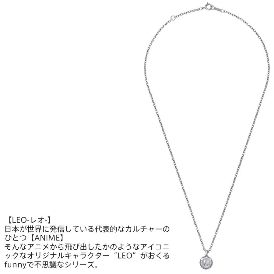 ライオンハート レオ プチネックレス シルバー925 クリアジルコニア メンズ ブランドの画像