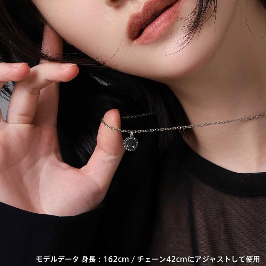 ライオンハート レオ プチネックレス シルバー925 クリアジルコニア メンズ ブランドの画像