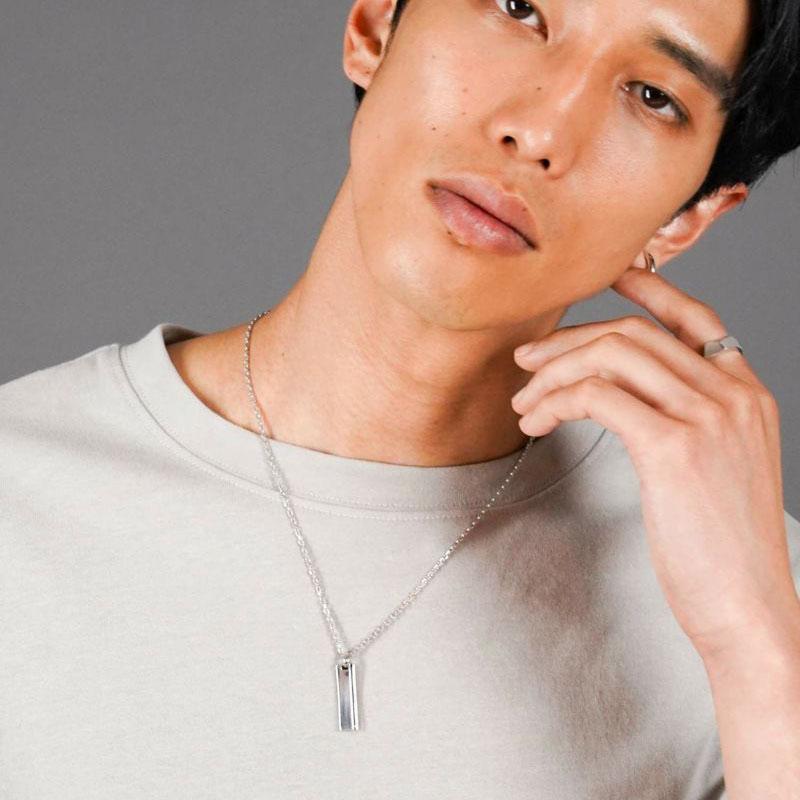 LION HEART ライオンハート カーブドプレート ネックレス