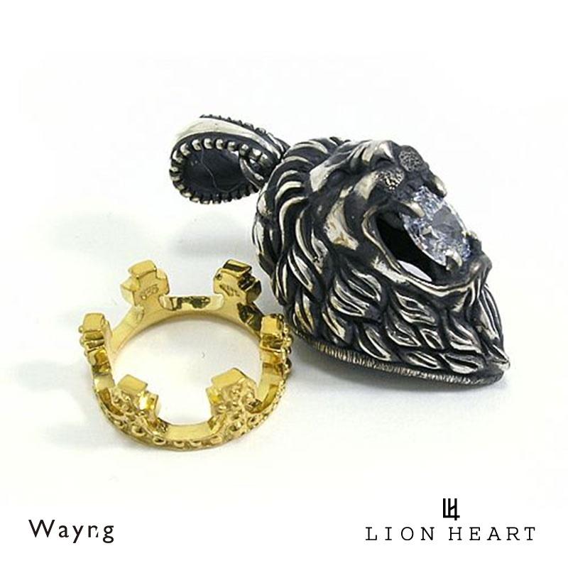 LION HEART（ライオンハート） ハウル クラウン＆ストーン ペンダント