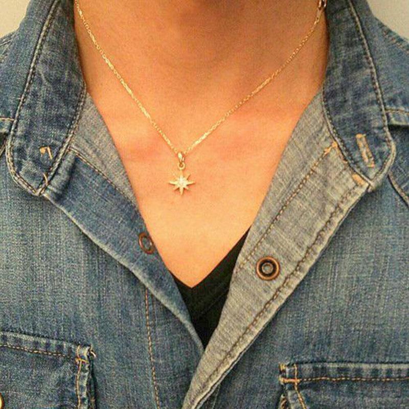 LION HEART K10イエローゴールド オクタゴン　スター　ネックレス LION HEART（ライオンハート） オクタゴン スター ペンダントトップ 星