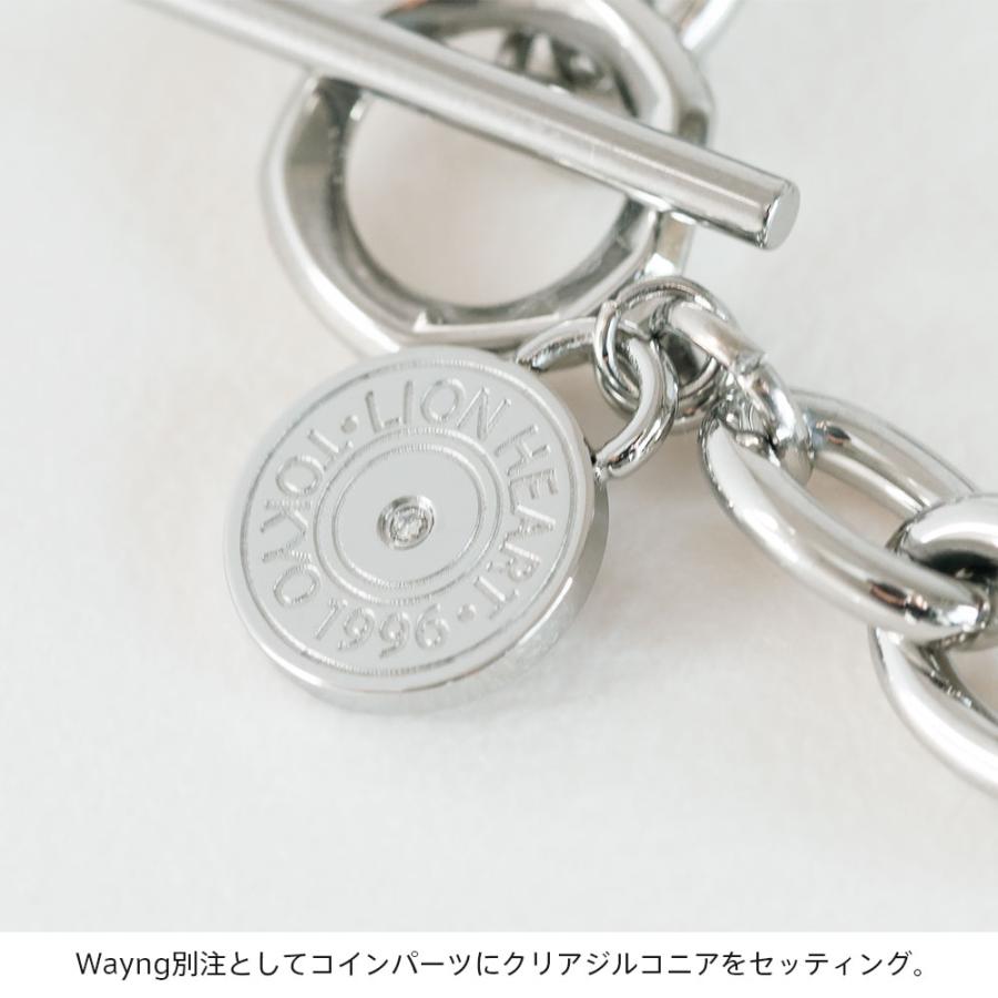 ライオンハート 別注 コンフォート チェーンブレスレット アズキ サージカルステンレス シルバー ジルコニア 金属アレルギー対応 メンズ ブランド | LION HEART | 03